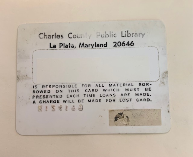 First barcoded library card at La Plata branch